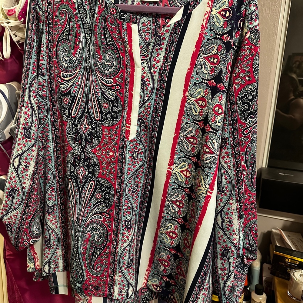 Paisley Print Blouse